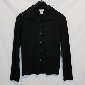 Ann Taylor Black Large Long Sleeve